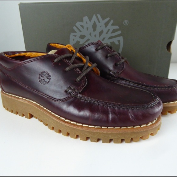 Timberland Shoes | Timberland Jacksons Landing Moc Toe Oxford Shoes Full Grain Leather Nib | Color: Brown/Red | Size: 11 | Daisysden's Closet